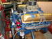 1971 Ford Ranchero - Close-up of a Ford V8 engine, showing the carburetor, distributor, and valve covers.