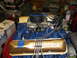 1971 Ford Ranchero - Ford V8 engine with "POWER BY FORD" valve covers and a carburetor.