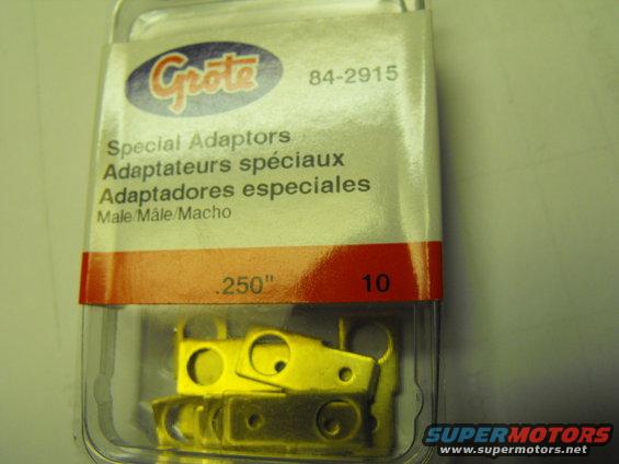 dscf2440.jpg Where do I get those neat 1/4 inch male spade adapters you ask ? why from Grote 84-2915. Think I paid 3 bucks for the ten in the pack