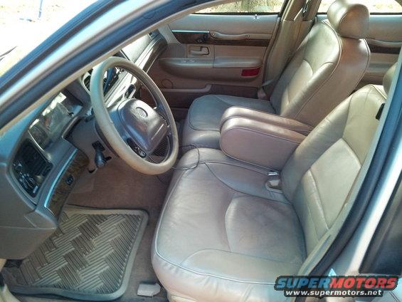 THE FRONT SEATS NICE AND CLEANED UP