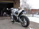 2003 Buell Lightning w/Fairing - A white Buell motorcycle is parked in a driveway with snow on the ground.
