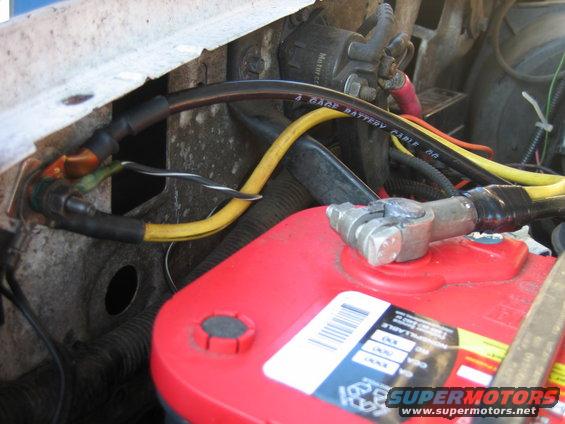 img_7920.jpg new negative clamp, G101 chassis to battery is now soldered into the terminal and the cable runs directly to the block.