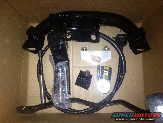 Mustang Steve Parts-clutch cable, clutch pedal w/ bearing kit, and crossmember