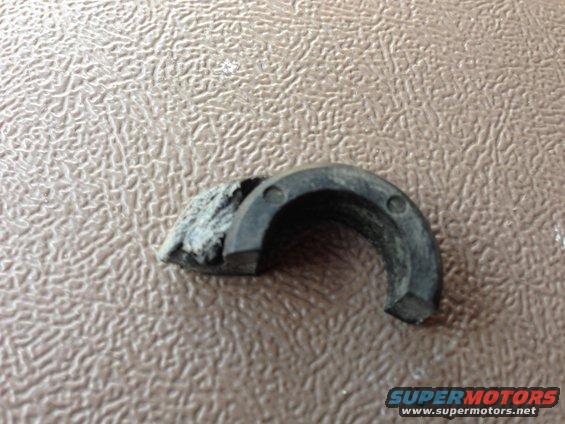 broken rubber seal with two small holes
