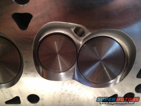 twisted-wedge-170-head-valve-close-up.jpg 65 Mustang Trick Flow twisted wedge 170 heads, 58cc, valves close up