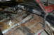 1963 Ford Ranchero - The interior of this vehicle shows extensive rust damage on the floor pans and structural components.