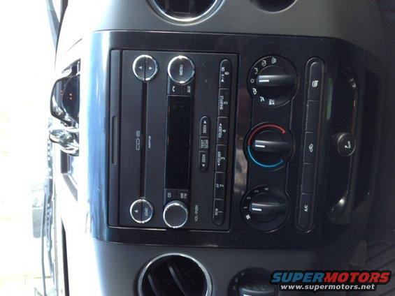 2008 Ford F-150 interior showing the center console with radio and climate controls