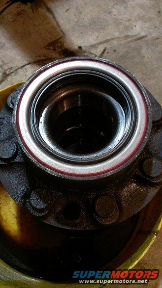 Wheel hub assembly with red seal and bolts