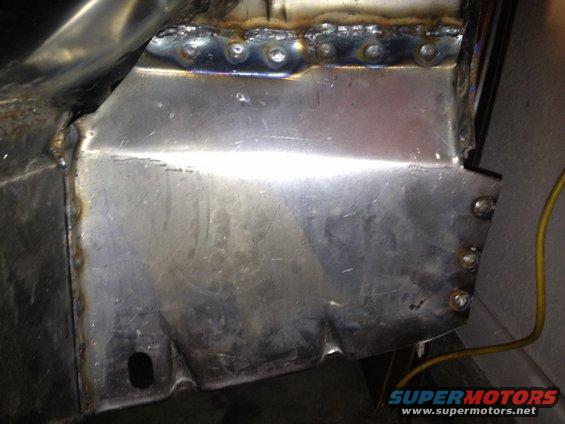 65 Mustang Coupe Outer torque box welded in