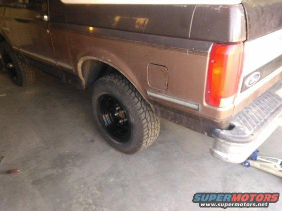 Drivers Rear With Wheel Trim Removed
