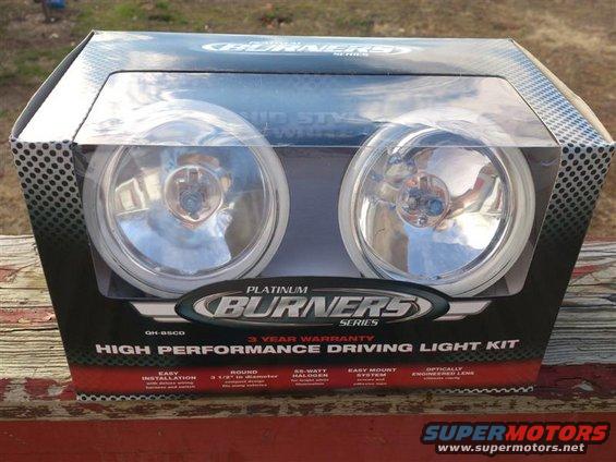 Optronics Platinum Burners Driving Lights for the behind the grille light modification.