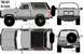 1992 Ford Bronco - Gun Metal Gray, Bed lined (Monstaliner) rockers, bumpers, and top.