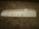 1966 Ford Bronco - This is a white fiberglass hood scoop, likely an aftermarket part, with a light housing.