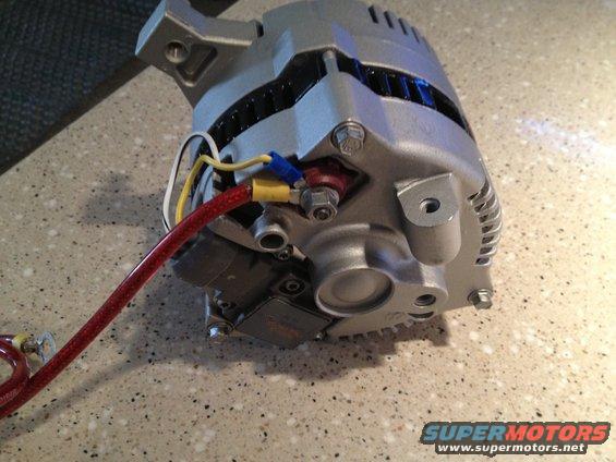65 Mustang 3G Small Body Alternator Back