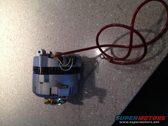 65 Mustang 3G Small Body Alternator Side