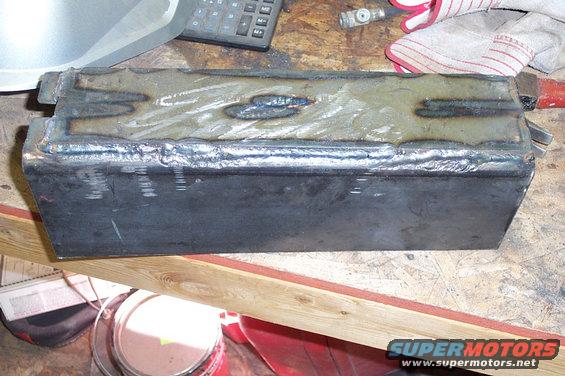 The clean weld beads are Keith's. The ugly boogered up weld beads are mine.
This was the first time in 13 years that I have used a welder so as you can tell I need more practice.