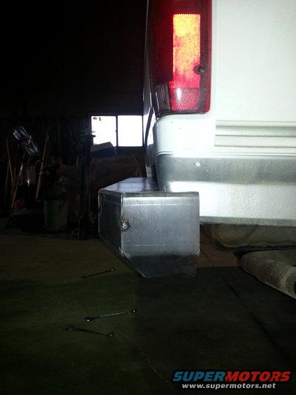 1994 Ford Bronco rear bumper with custom metal step