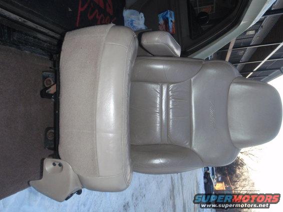 Tan leather car seat interior