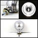 1992 Ford Bronco - Chrome spotlight shown from multiple angles, including a close-up of the mounting and the illuminated lens.