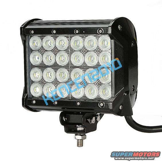 LED light bar with 24 LEDs and mounting bracket