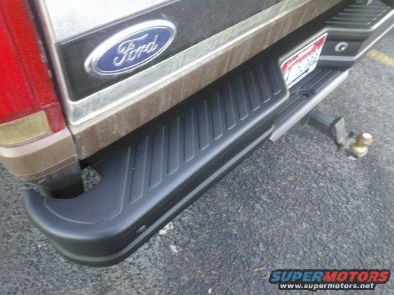 1992 Ford Bronco rear bumper with Ford emblem and trailer hitch