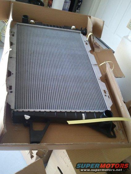 Radiator in cardboard box