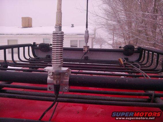 Roof rack on a vehicle, likely a utility vehicle