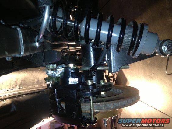 65 Mustang cadillac metric caliper and ebrake drivers side
