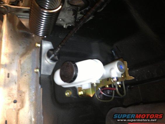 65 mustang with mustangsteve adjustable cable and SN95 master cylinder