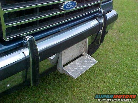 1992 Ford Bronco front grille with deployable step