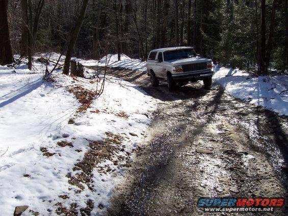 Comming up a trail