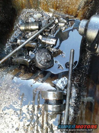 parts of camshaft, piston, lifters, pushrods, and other stuff