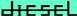 1999 Ford Taurus - The word DIESEL is displayed in a stylized font on a solid teal background.