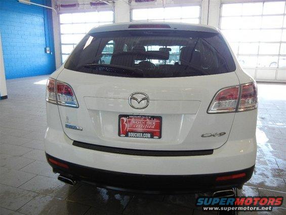 White 2008 Mazda CX-9 rear view with dealer plate