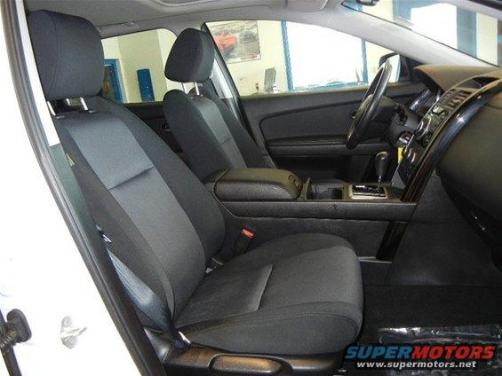 Interior view of 2008 Mazda CX-9 showing front seats, dashboard, and center console