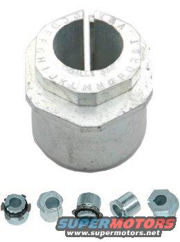 Metal alignment part with letters A-P around the top