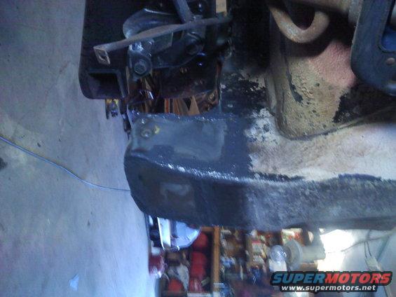 Underbody part of a vehicle, viewed from below