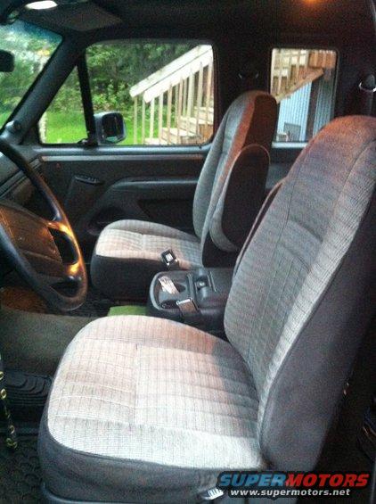 buckets seats and console from an 89' Bronco. Much better than the old ones.