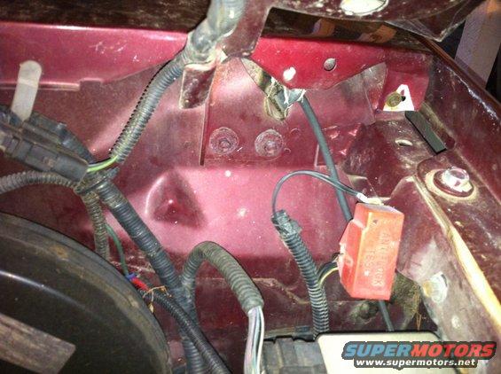Drivers side firewall wiring