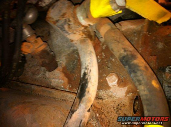 Intake cooling hose connections. 