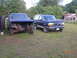 1993 Ford Bronco - Powerstroke Bronco next to the parts truck
