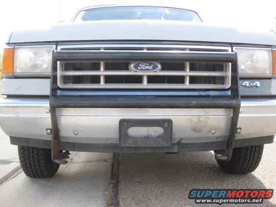 1988 Ford Bronco front view with grille guard and 4x4 badge