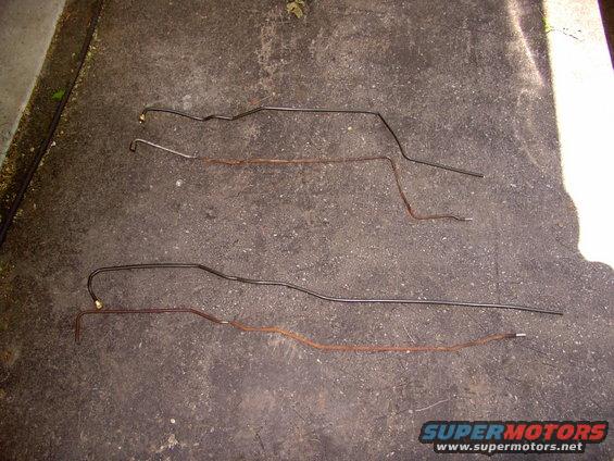 Took about an hour to replicate the stock line bends in the new 3/8" Polyarmour coated lines. Better to replace the rusted 28 year old trans lines now, at home, dirt cheaply, than out on the road at the hands of some stealership for a fee equal to your first born.