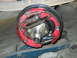 1992 Ford Bronco - Close-up of a vehicle's drum brake assembly, including the hub and brake shoes.