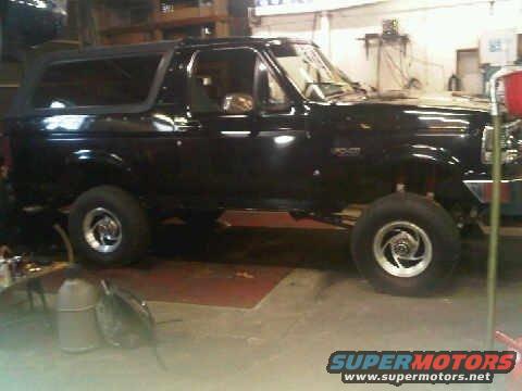 Black 1995 Ford Bronco side view