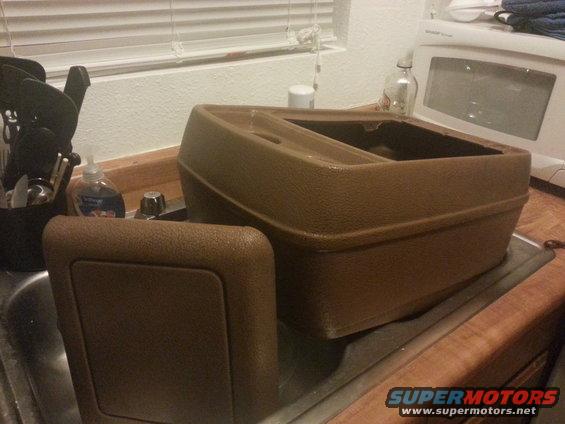 Letting the center console dry in the sink after washing it in the tub... the only good thing about being single is that nobody cares.  HAHAHA