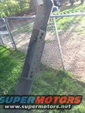 Black metal step/bumper part with Super Motors logo
