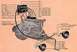 1909 Ford Model T - Diagram shows wiring for engine, coil box, and headlights of a Ford Model T.
