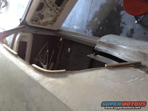 65 Mustang-how to shave drip rails (in sections)