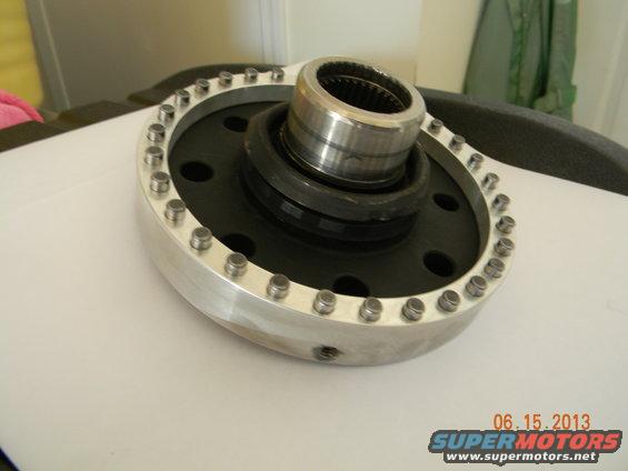 transcase-003.jpg transfer case flanged yoke and Brea Auto Electric VSS adapter install. 
it was an interference fit, heated the aluminum ring at 400 for about 20 min.
started in on and used BFH and a block of wood to get it completely in place